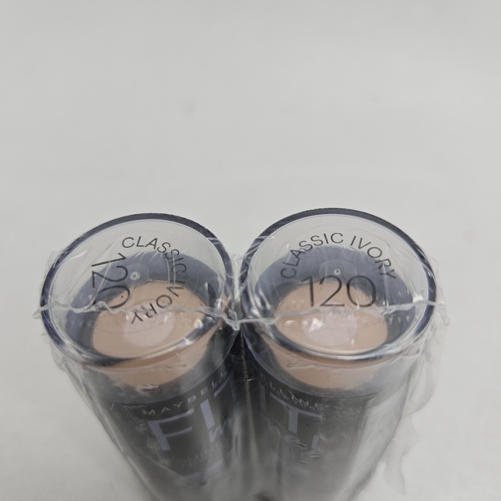 Maybelline 120 CLASSIC IVORY Fit Me Shine-Free Stick Foundations 2 PACK - Picture 2 of 8